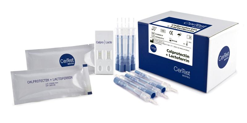 Тест-картка ЦерТест комбінована Кальпротектін + Лактоферин (20 тестів з пробірками для калу)